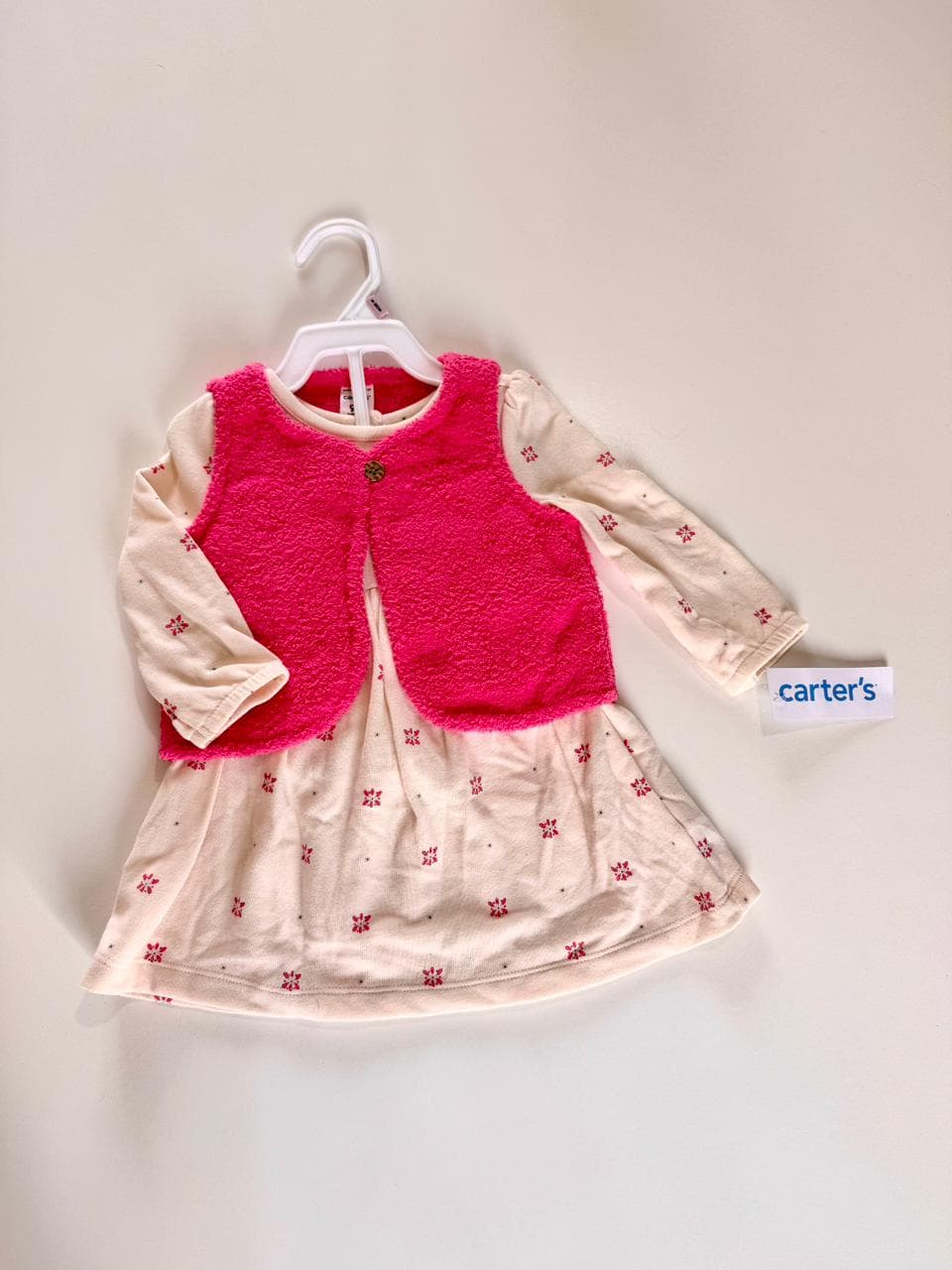 SET X2 CARTERS 9M VESTIDO + CHALECO