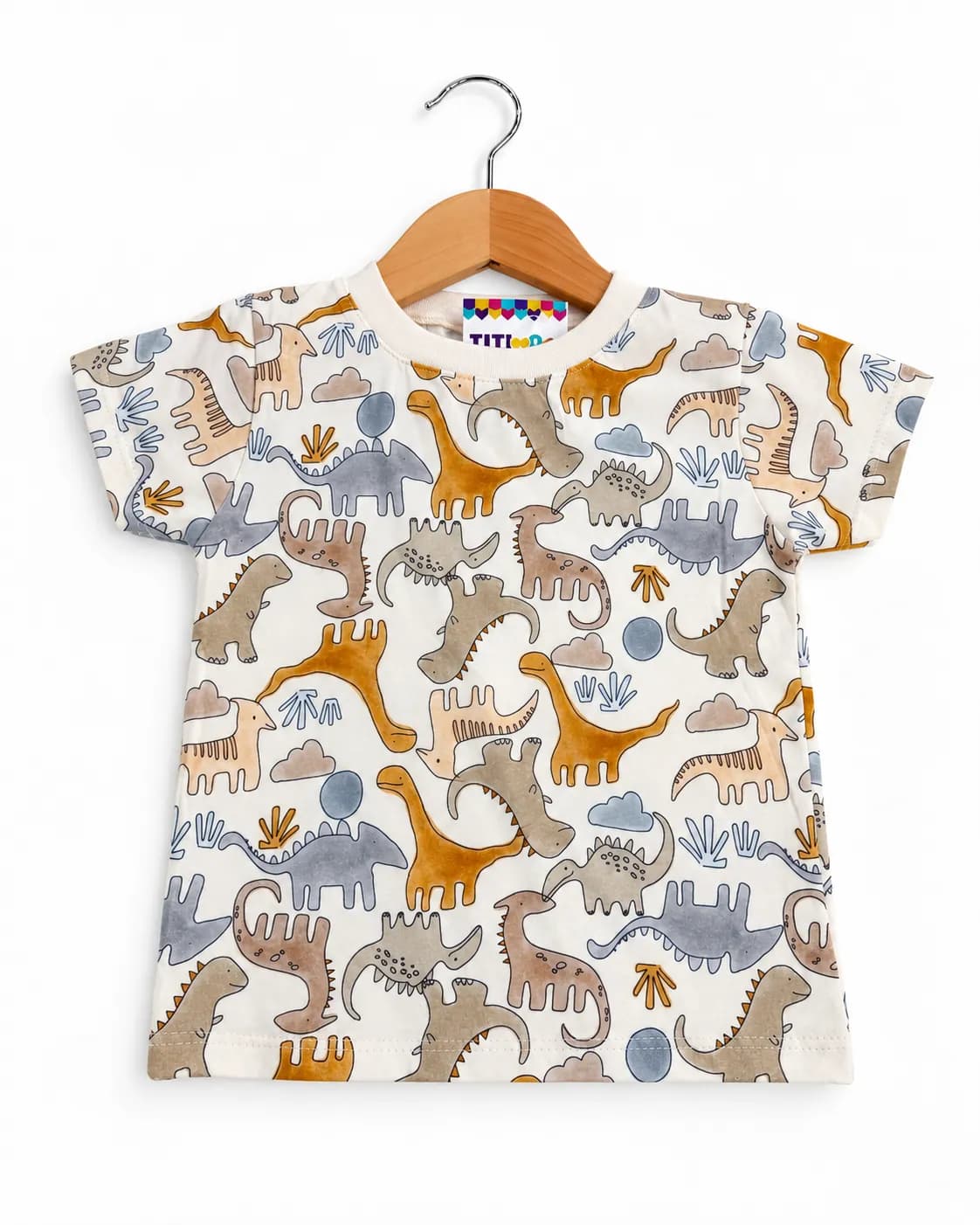 REMERA BEBE DINO ACUARELA