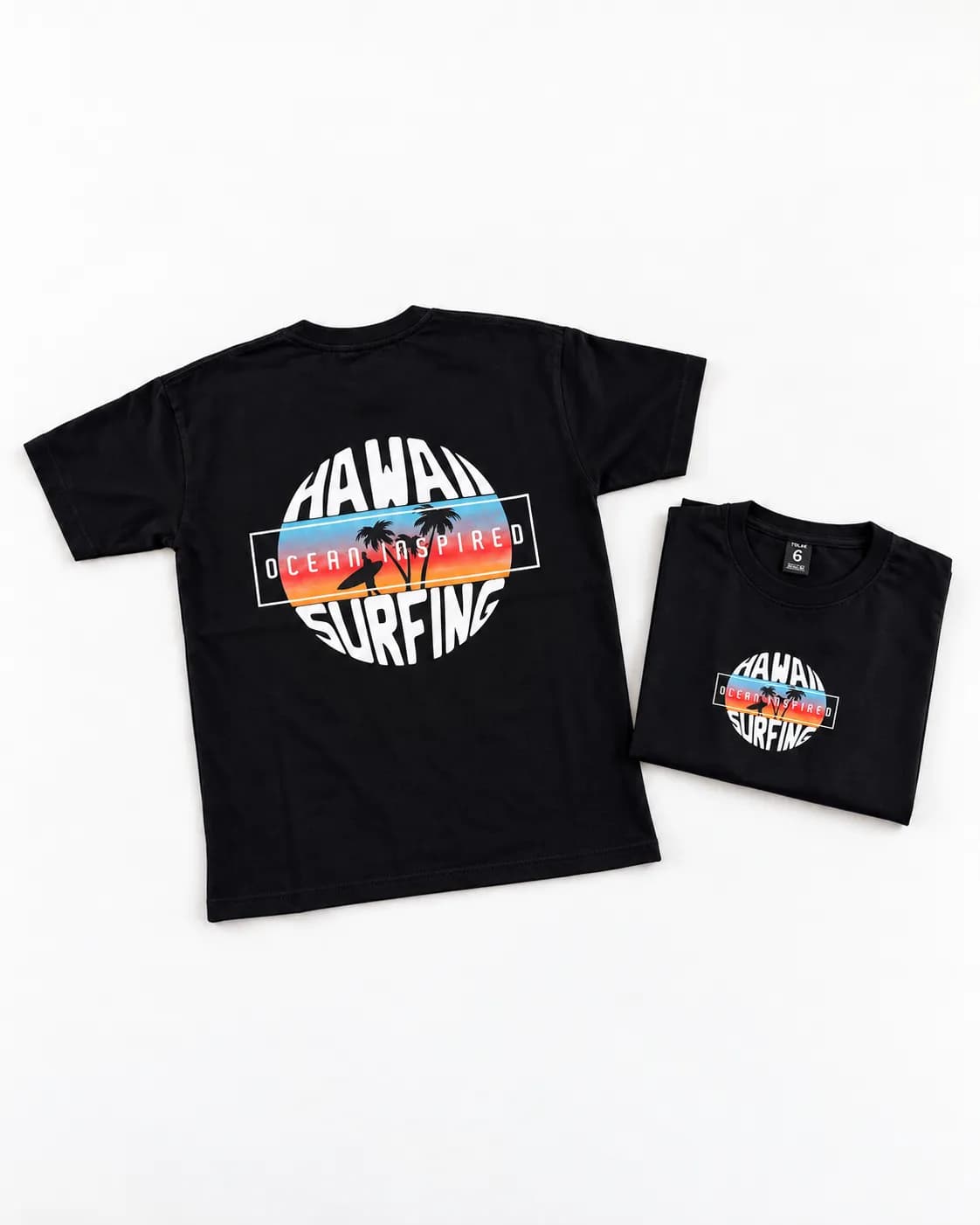 REMERA OVER HAWAI NEGRA