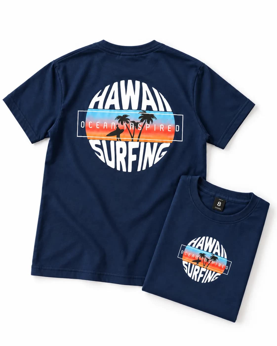 REMERA OVER HAWAI AZUL