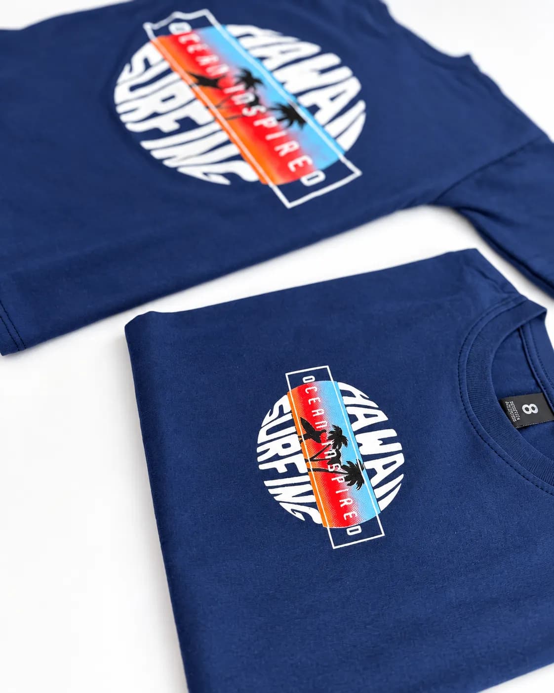 REMERA OVER HAWAI AZUL
