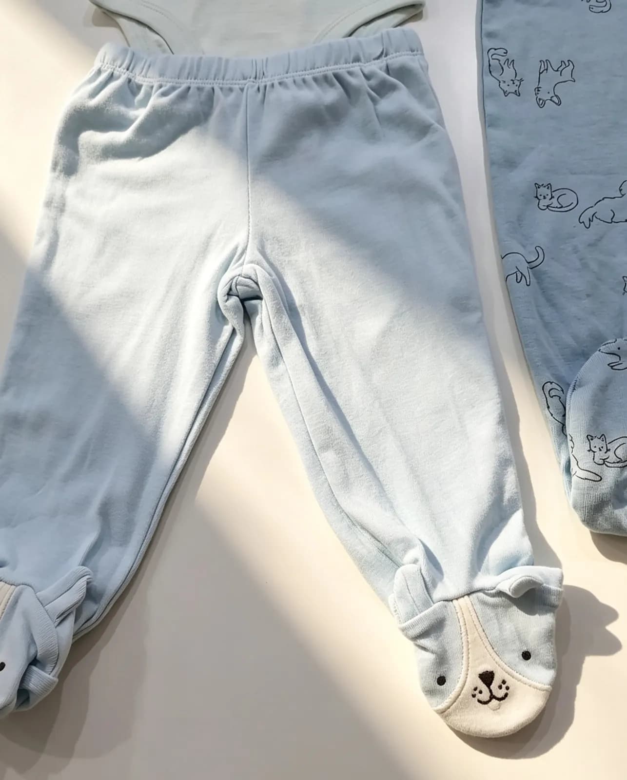 Set Osito + Body + Pantalón Celeste