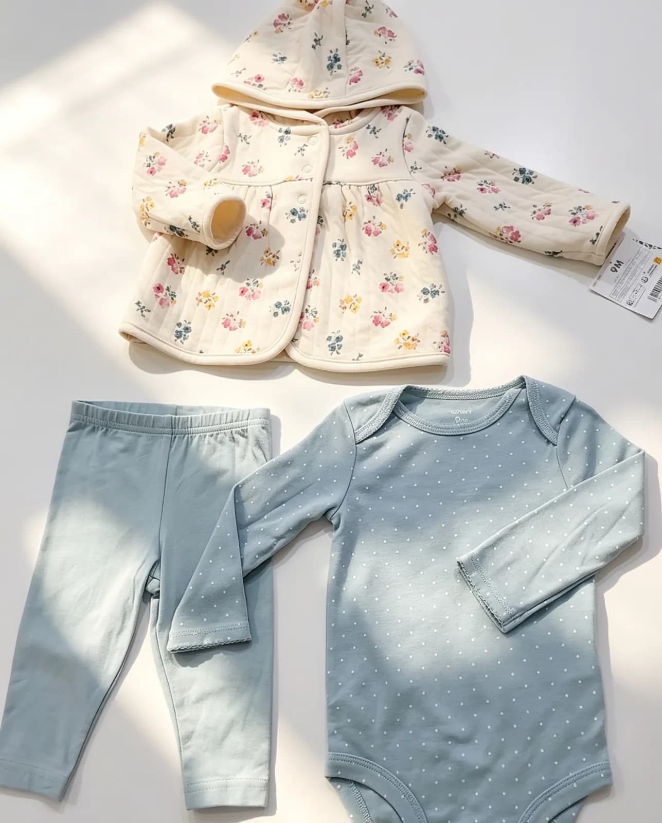 Set X 3 Campera Natural Flores